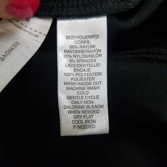 LOFT Black Brocade Lace Lined Skirt Small - Picture 4 of 4